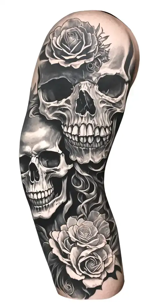Full Sleeve With Skull