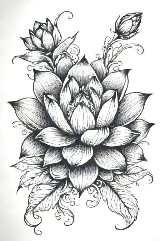 Lotus Flower Spine