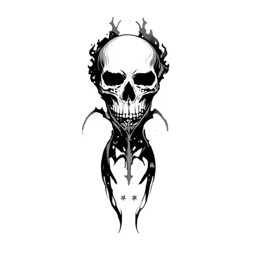 Coverup Space Stars Skull