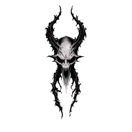 Coverup Space Gothic Horror Monster Curvy Stars Background