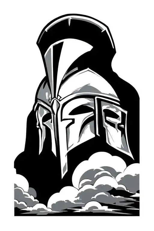 Spartan With Clouds At The Bottom
