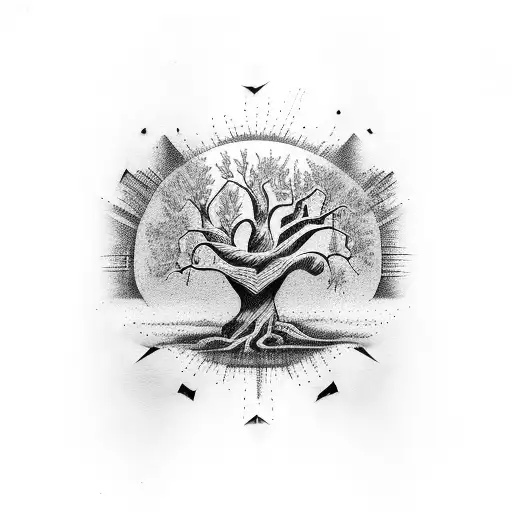 Tree With Mmg Letters