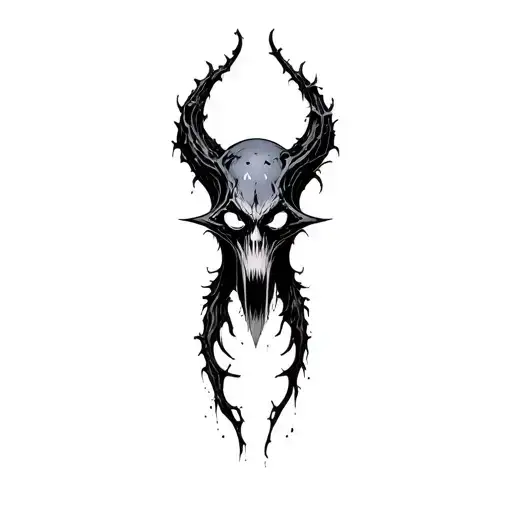 Coverup Space Gothic Horror Monster Curvy Stars Background