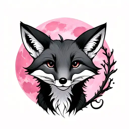 Small Prince Fox Moon Pink Sling