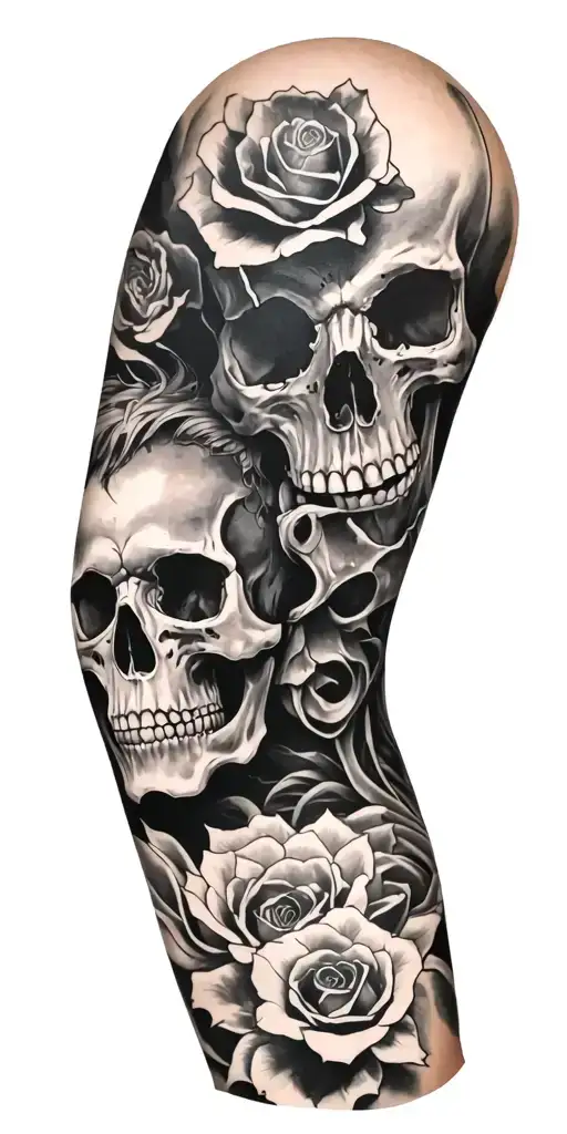 Full Sleeve With Skull