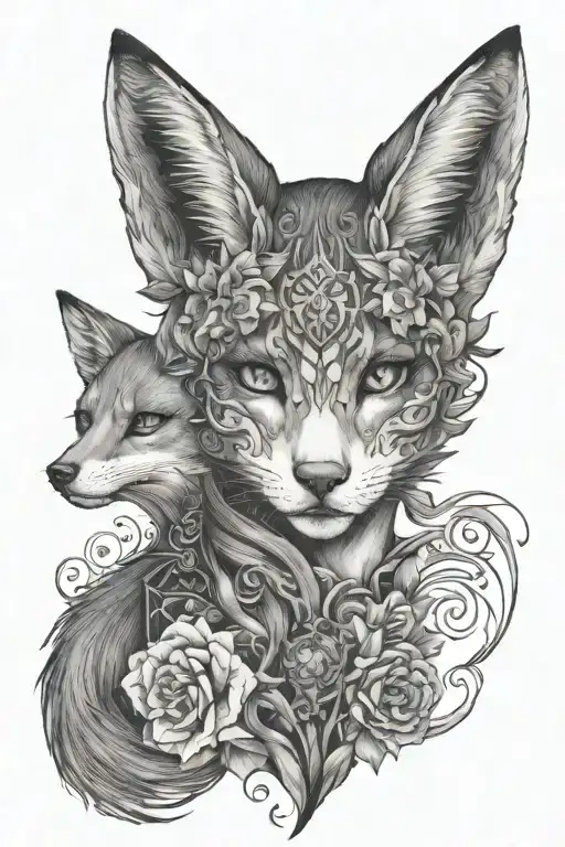 Fox Girl Despair Eyes Cannot Be Seen