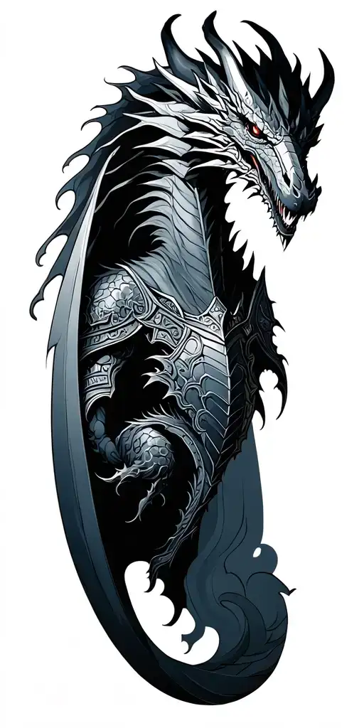 Knight Dead-dragon Clouds Storm