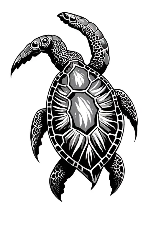 Tribal Sea Turtle