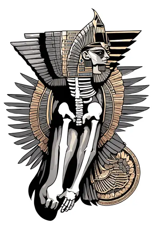 Egyptian Mythology For The Right Leg In Bones