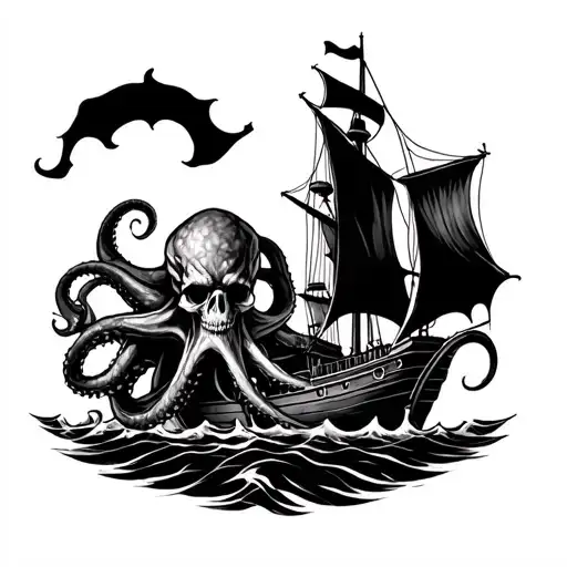 Kraken And Pirate Boat Faro