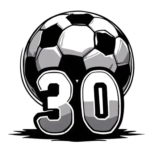 Soccer With Number 30