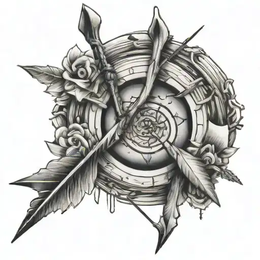 Leukaemia Symbol In A Bow Arrow