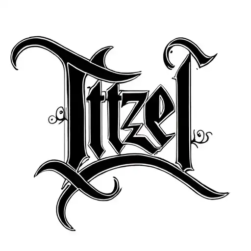 Lettering Itzel Chicano Lettering Style