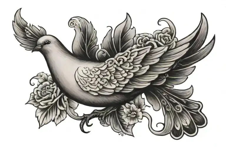 Dove Embedded With Name Patricia