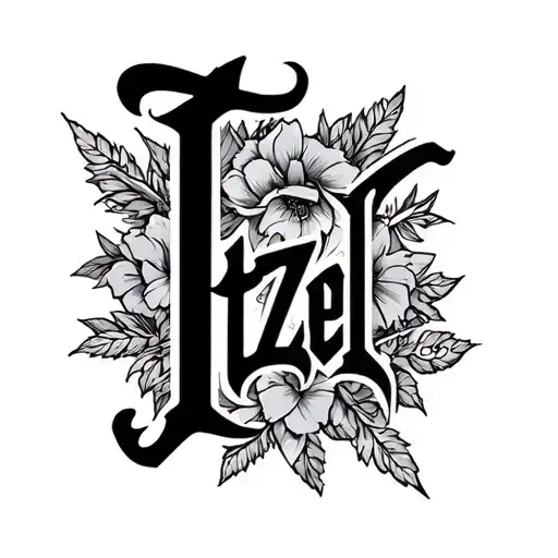 Lettering Itzel Chicano Lettering Style Design