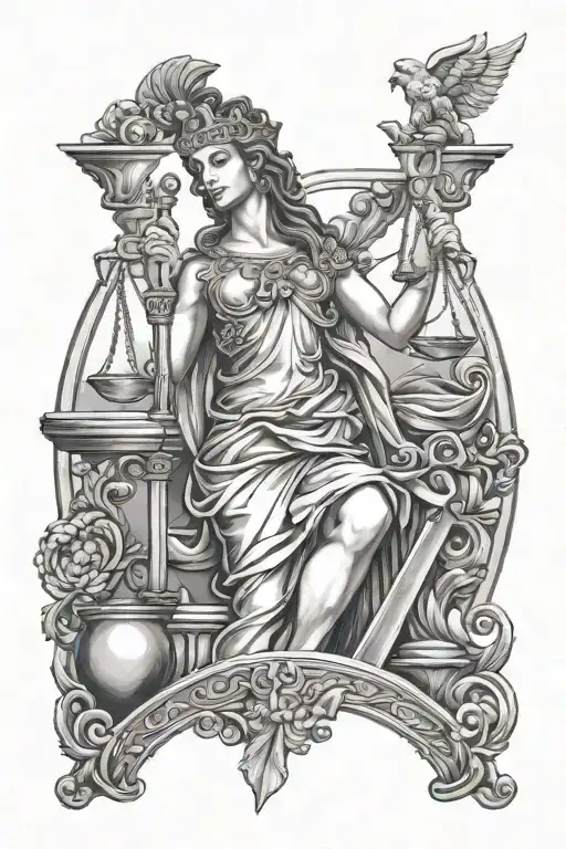 Justitia Roman Goddess
