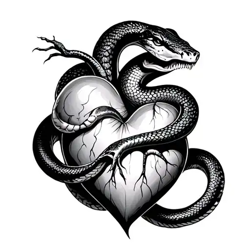 Snake Devouring Heart
