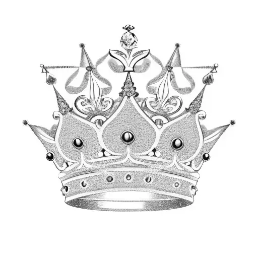 Crystal Crown With The Names Of The Client's Three Daughters Incorporated Into The Design