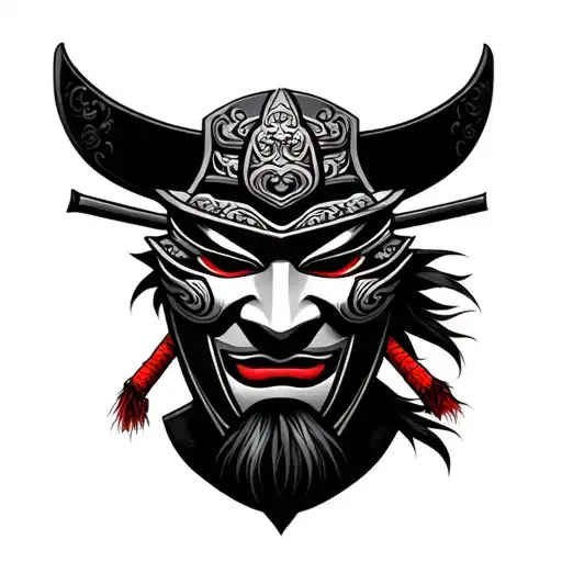 Japanese Mask Samurai