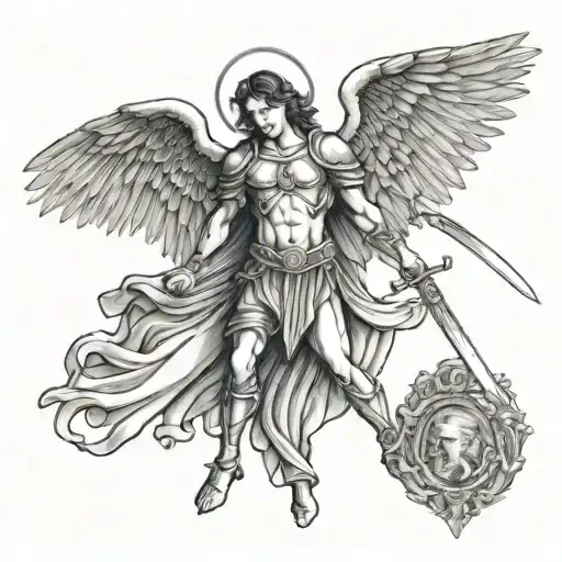 Arch Angel Michael With Sword