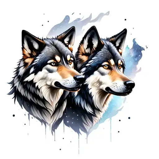 Wolves And Galaxy