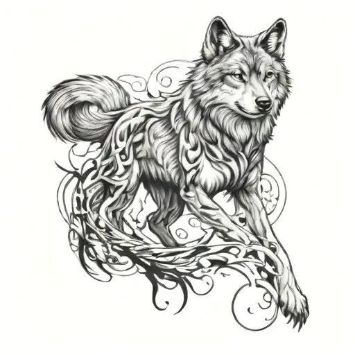 Wolf Sleeve