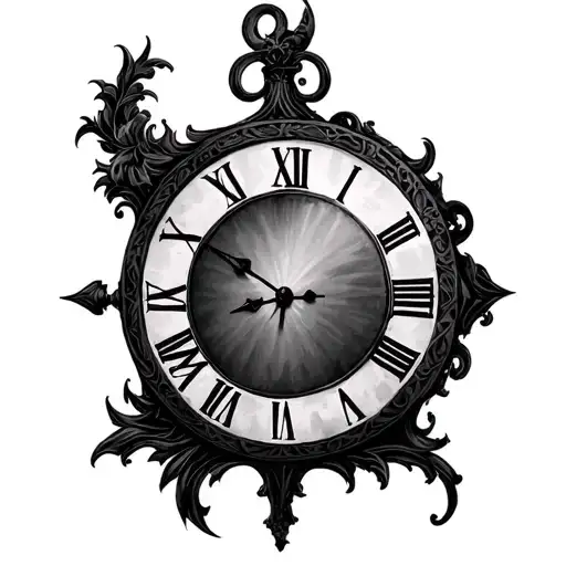 Clock With Roman Numbers