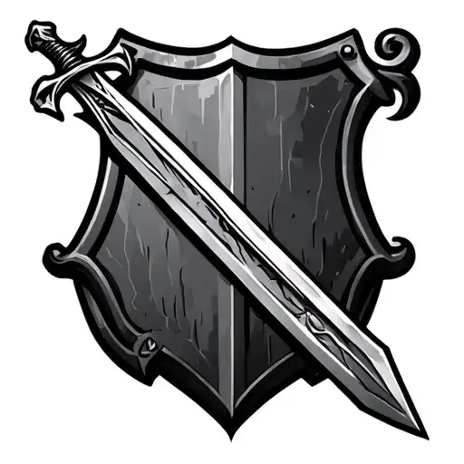 Sheild Sword Trinity Logo Incorporated