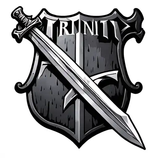 Sheild Sword Trinity Logo Incorporated