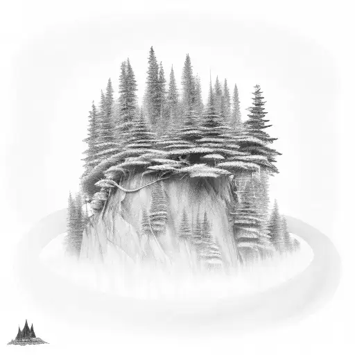 A Hiking Trail Winding Through A Forest Of Art Supplies