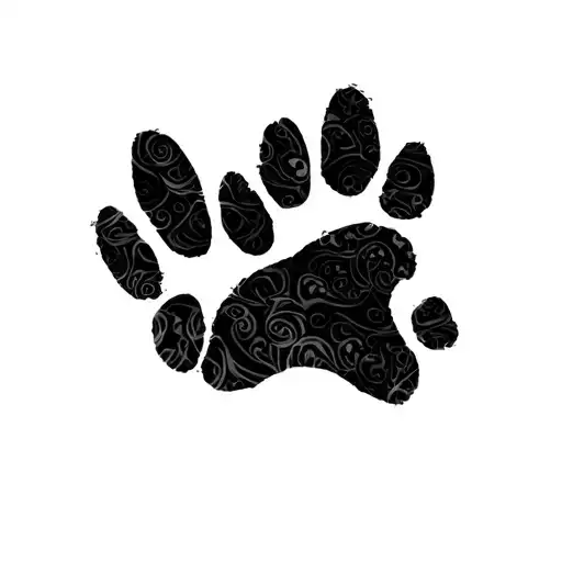 Infinity Symbol Made Of Cat Paw Prints