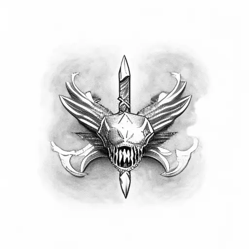 Broken Trident Piercing A Leviathan