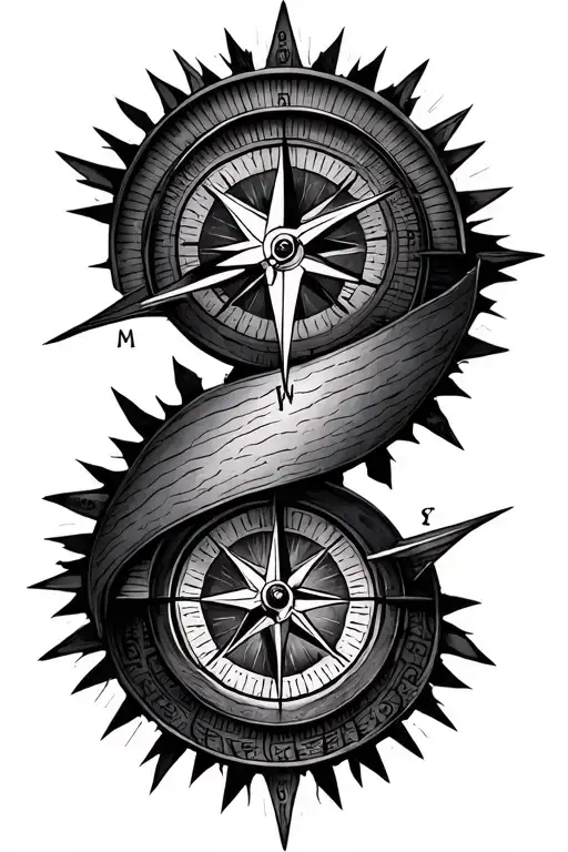 Vertical Line Compass