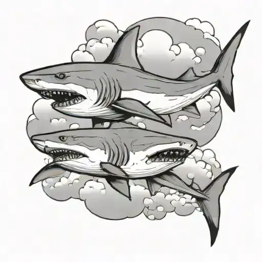 Shark And Clouds