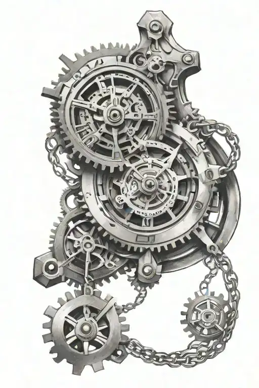 Clock Mechanism Intertwined