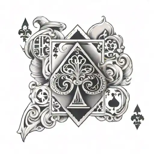 Ace And King Of Spades Playing Card