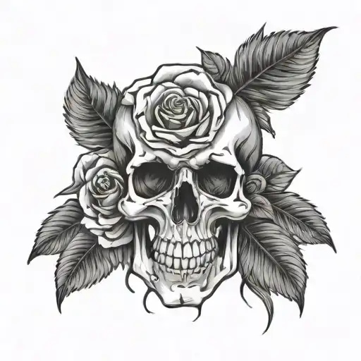 Skull And Roses