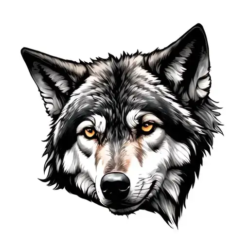 Tattoo Based On A Wolf