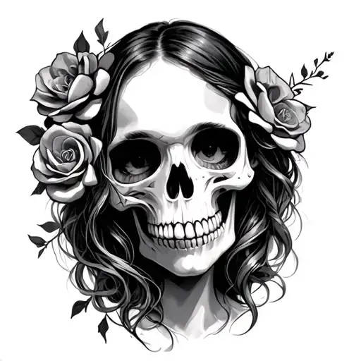 Skull And Girl