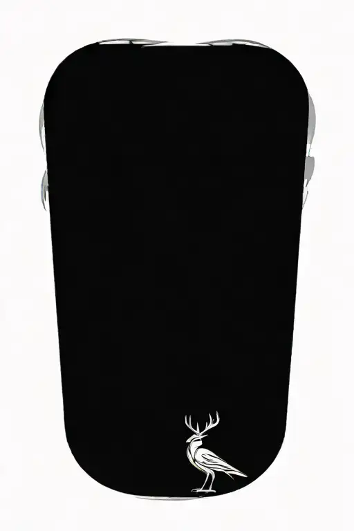 Norse Mythology With A Viking With Nordic Symbols And Odins Crows