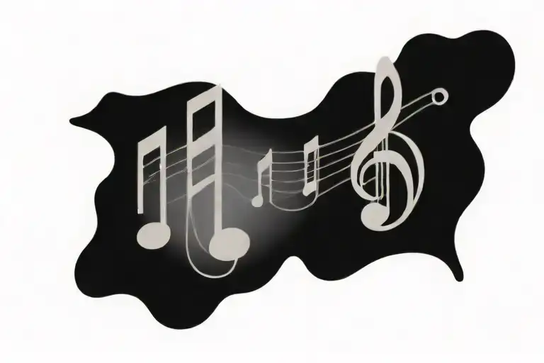 2024 Music Notes Floating