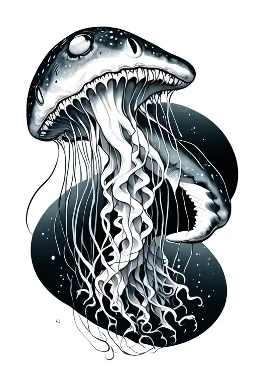 Jellyfish And Whale Shark