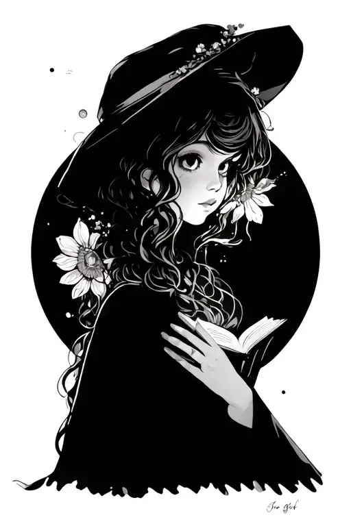 Book Flower Girl Lantern Shining Light