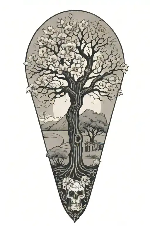 San Antonio Alamo Day Of The Dead Tree With Creeping