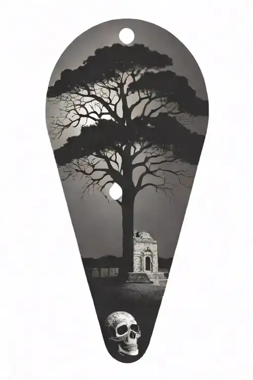 San Antonio Alamo Day Of The Dead Oak Tree