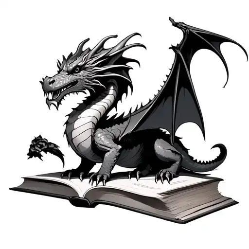 Dragon On Magic Books To Coincide