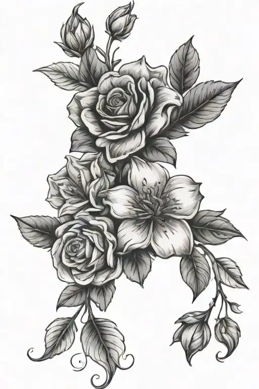 May September December Birth Month Flower Bouquet