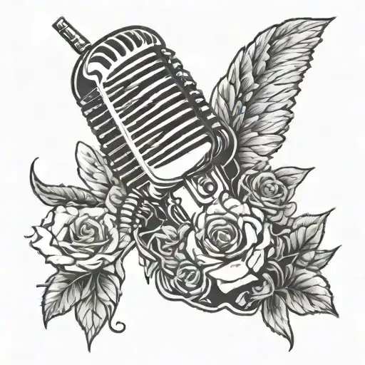 Microphone Singer Rock N Roll Nature Inspired