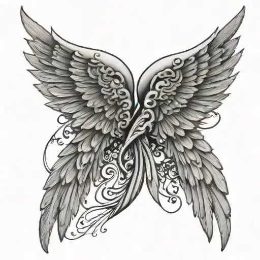 Angel Wing With Date 05 08 2012