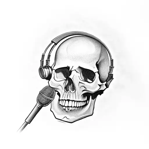 Skull And Microphone